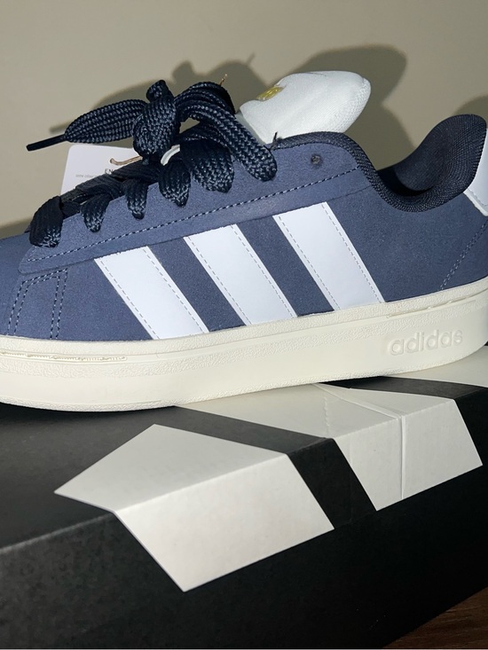 adidas Shoes - adidas Navy and White Low-Top Sneaker